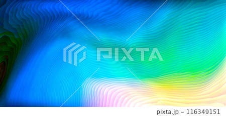 暗い青から明るい木白色へと年輪のような筋が連続蛇行する気温分布図風抽象テクスチャー 暗い青から明るい木白色へと年輪のような筋が連続蛇行する気温分布図風抽象テクスチャー 116349151