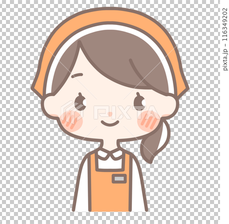 女職員的插圖| 上半身 116349202