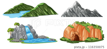 Nature Landscapes Vector Illustration 116350075