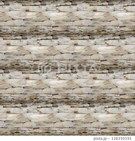 Wooden rough bark texture seamless pattern. Watercolor vintage style painted illustration. Tree trunk seamless pattern natural element 116350191