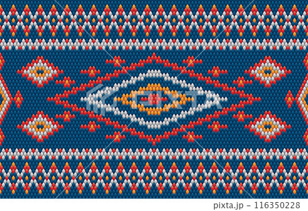 Knitted pattern seamless fabric blue color tone. traditional knitted pattern vector ethnic style. Designed for background ,wallpaper ,carpet ,clothing ,knitted pattern ,fabric ,pixel art ,textile Knitted pattern seamless fabric blue color tone. traditional knitted pattern vector ethnic style. Designed for background ,wallpaper ,carpet ,clothing ,knitted pattern ,fabric ,pixel art ,textile 116350228