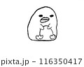 子供の描いた絵。ペンギンの赤ちゃんみたいだけど？可愛くて頼りなさそう 116350417
