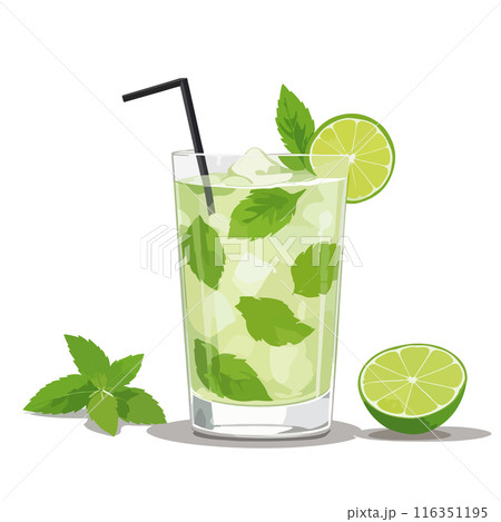 Mojito Vector Illustration Isolated on White Background 116351195