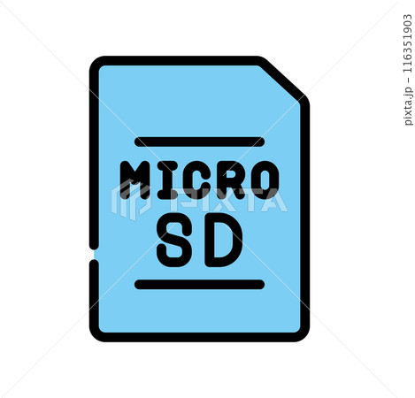 マイクロSDのアイコン 116351903