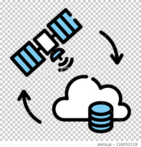 伺服器、雲端和衛生圖標 116352119