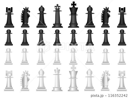 チェスの駒のイラスト 116352242