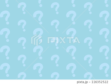 ハテナマークの背景　水色 116352522