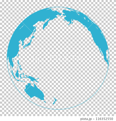 地球（太平洋・オセアニア・アジア・アメリカ） 116352550