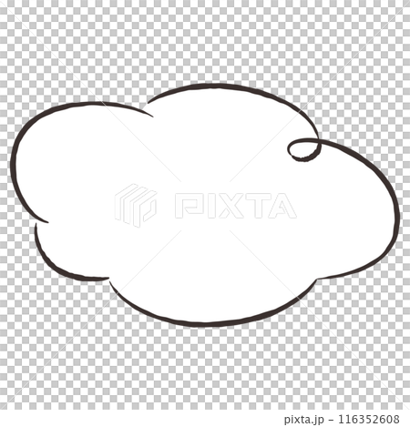 Simple and stylish cloud (speech bubble) illustration Simple and stylish cloud (speech bubble) illustration 116352608