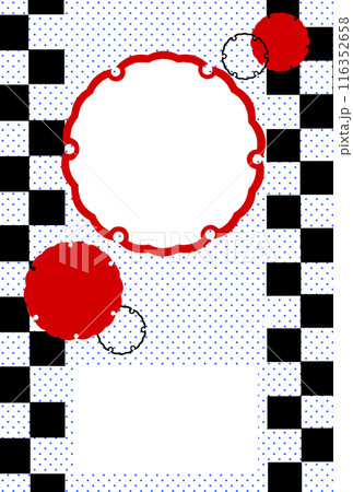 フォトフレーム年賀状素材 116352658