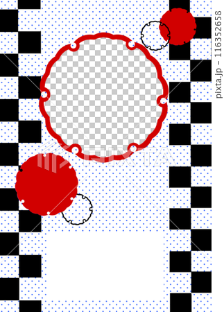 フォトフレーム年賀状素材 116352658