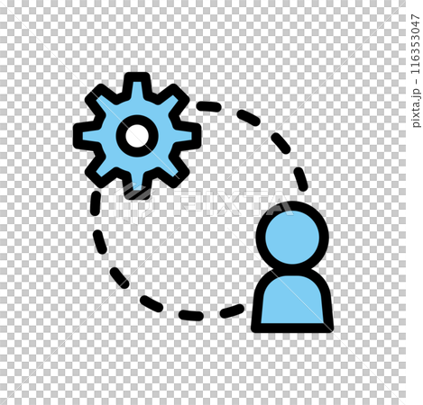Gears, businessman, person 116353047