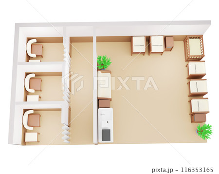 授乳室のアイソメトリック 116353165