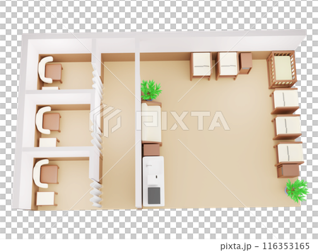 授乳室のアイソメトリック 116353165