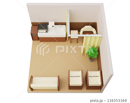 授乳室のアイソメトリック 116353169