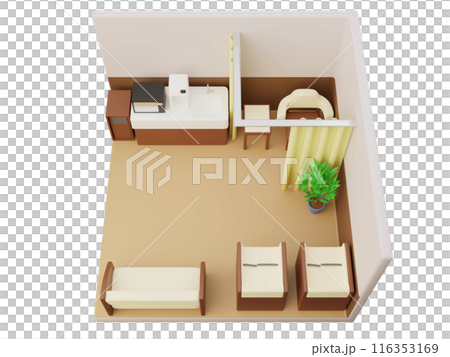 授乳室のアイソメトリック 116353169