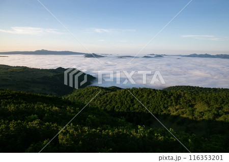 藻琴山展望台の絶景風景 藻琴山展望台の絶景風景 116353201