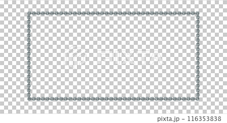 Vintage rectangular frame, metal chain, isolated. Empty copy space for paintings, mirrors or photo. Silver simple frame. Beautiful style decorative border, jewel deco elegant art object. Png Vintage rectangular frame, metal chain, isolated. Empty copy space for paintings, mirrors or photo. Silver simple frame. Beautiful style decorative border, jewel deco elegant art object. Png 116353838