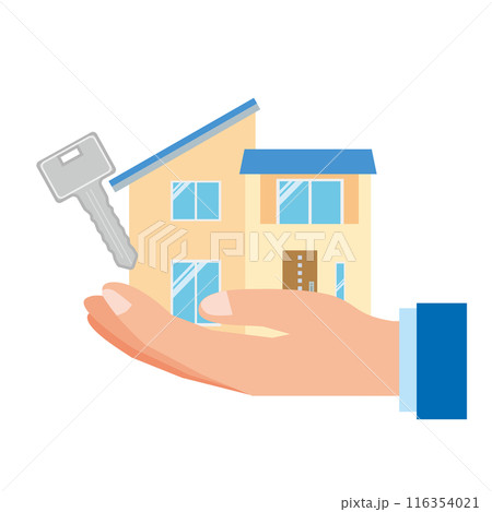 住宅販売購入のイメージイラスト 116354021