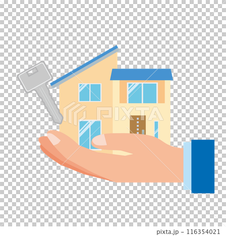 住宅販売購入のイメージイラスト 116354021