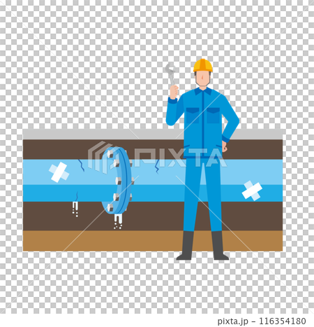 水管老化漏水工作圖解 116354180