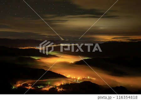 絶景雲海に感動 116354818