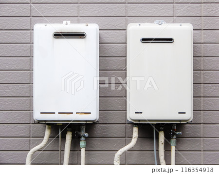 集合住宅のガス給湯器 116354918