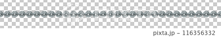 Metal chain Seamless pattern. Silver jewelry for Realistic brushes and design Background. Png 116356332