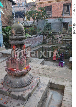 ネパール、パナウティ、水場 116356397