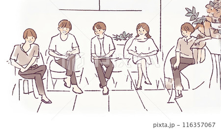 家族 / 団欒のイラスト素材 116357067