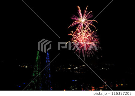 打ち上げ花火とイルミネーション 【相模原市津久井 11月】 打ち上げ花火とイルミネーション 【相模原市津久井 11月】 116357205