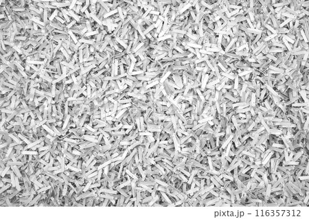 シュレッダーのゴミ・背景素材 116357312