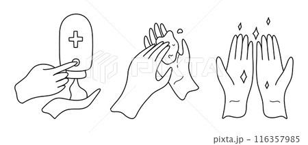Clean your hands with alcohol gel. Killing virus. Hands used for touching will transmit the virus. Corona virus concept. washing hands with antibacterial hand sanitizer, sanitizer gel symbol Clean your hands with alcohol gel. Killing virus. Hands used for touching will transmit the virus. Corona virus concept. washing hands with antibacterial hand sanitizer, sanitizer gel symbol 116357985