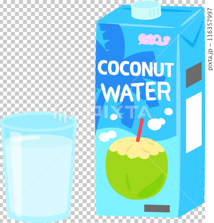 パック入りのココナッツウォーター パック入りのココナッツウォーター 116357997