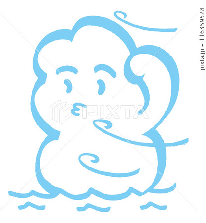 入道雲キャラクターイラスト 116359528