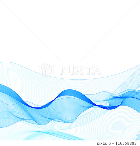blue wave abstraction. Brochure Template. eps 10 116359885
