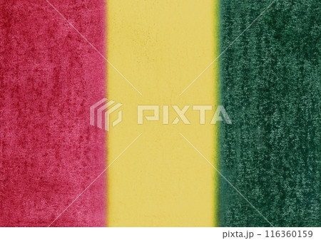 ギニア国旗風　3色のパステル素材 116360159