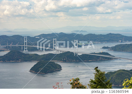 来島海峡大橋を望む 116360594