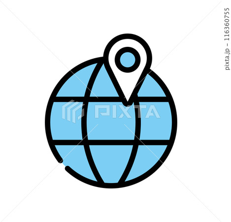 地球　地図　ポイント 116360755