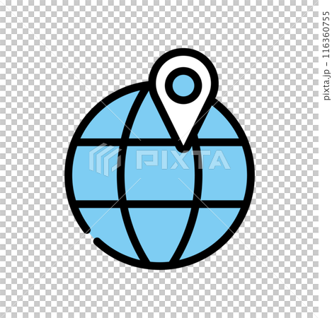地球　地図　ポイント 116360755