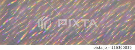 Rainbow starburst of reflections and highlights from a prism and glass on a transparent bg as a seamless pattern Rainbow starburst of reflections and highlights from a prism and glass on a transparent bg as a seamless pattern 116360839