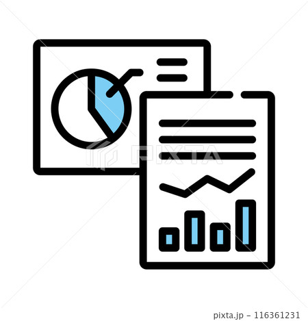 グラフ　資料　データ　書類　売上 116361231