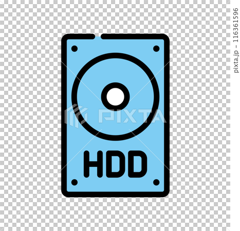 Hard disk icon icon 116361596