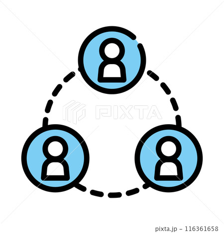 人　つながり　リモート 116361658