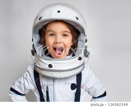 Kid in Astronaut Costume: Studio Portrait 116362149
