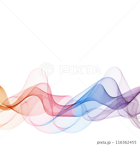 colorful abstract wave. vector pattern. color lines. layout for presentation, advertising, banner. eps 10 colorful abstract wave. vector pattern. color lines. layout for presentation, advertising, banner. eps 10 116362455