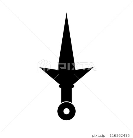 kunai icon symbol kunai icon symbol 116362456