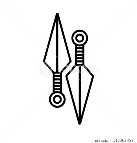kunai icon symbol 116362458