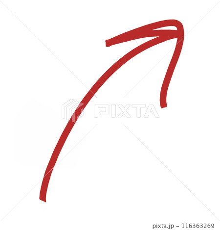 Red Marker Arrow illustration Hand Drawn Arrow Graffiti Arrow Doodle Arrow Paint Arrow 116363269