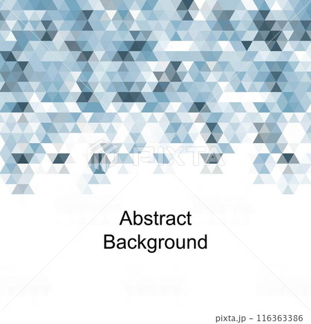 Technology triangles banner template. Vector blue triangles background 116363386